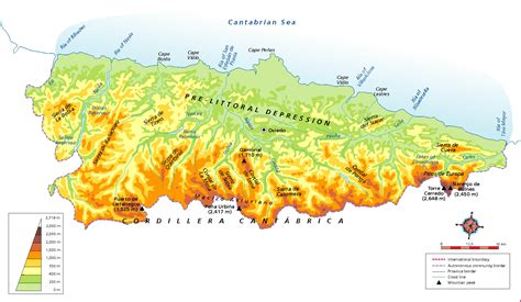 Descompostura Grua Esc Ptico Mapa Fisico De Asturias Especial Lanza Creciendo