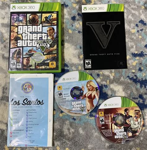 Grand Theft Auto V Gta 5 Microsoft Xbox 360 Cib Complete W Manual