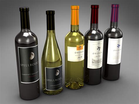 Wine Bottle 3d Models For Download Turbosquid