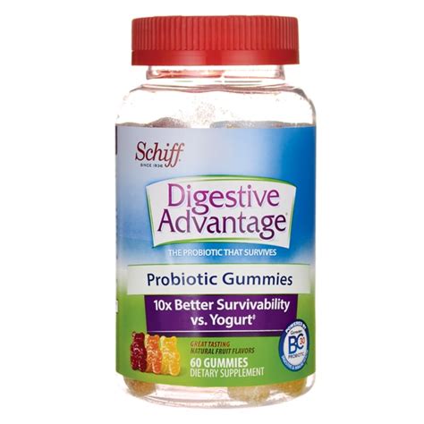 Digestive Advantage Probiotic Gummies Natural Fruit Flavors