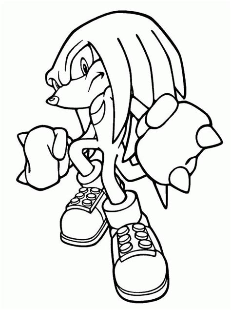 You can print or color them online at getdrawings.com for absolutely free. Sonic Coloring Pages Knuckles - Coloring Home