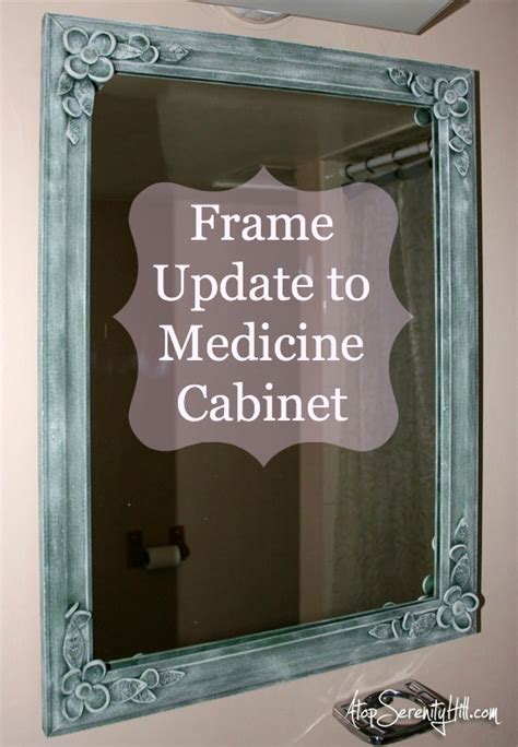 The glacier bay framed medicine cabinet has a wood composite frame that can be mounted to open left or right. Frame update to medicine cabinet - Atop Serenity Hill