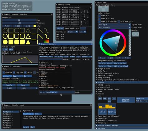 ocornut imgui dear imgui bloat free graphical user interface for c with minimal dependencies