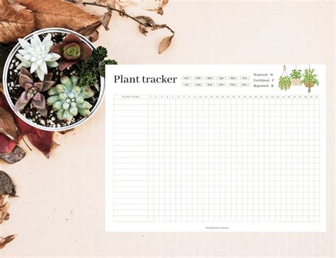 Printable Plant Watering Schedule Chart Plant Fertilizer Etsy Australia