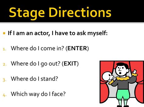 Ppt Stage Directions Powerpoint Presentation Free Download Id2573224
