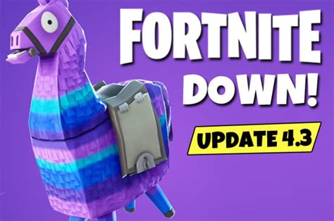 fortnite down server status update today as epic games prepare new 4 3 week 5 patch ps4 xbox