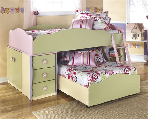 The Doll House Twintwin Loft Bunk Bed Twin Girls Bedroom Decor Twin
