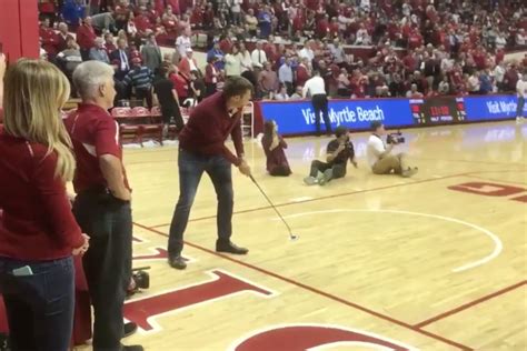 Former Ryder Cupper Holes 94 Foot Putt At Indiana Duke Game To Win Fans