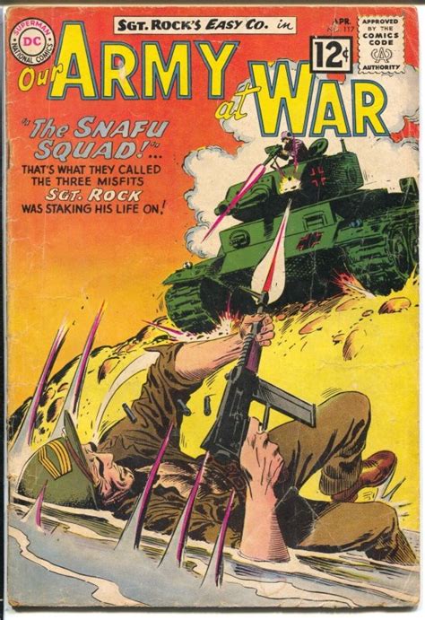 Our Army At War 117 1962 Dc Sgt Rock Joe Kubert Gvg Comic Books