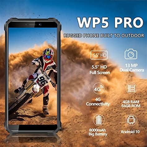 Rugged Unlocked Smartphone 2022 Oukitel Wp5 Pro 55hd Screen