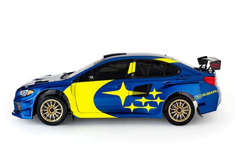 For the subaru wrx sti, it's blue and gold. NEWS: Subaru's blue and gold livery is back, baby | Japanese Nostalgic Car