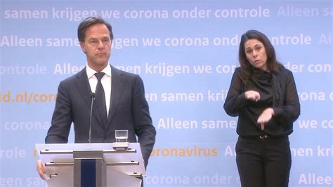 Iedereen met een snotneus thuisblijven! 15 april 2020: Integrale persconferentie minister-president Mark Rutte - YouTube
