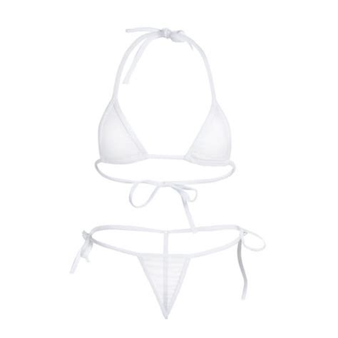 Sexy Women Lingerie Swimwear Micro Mini Bikini Lady G String Thong Bra