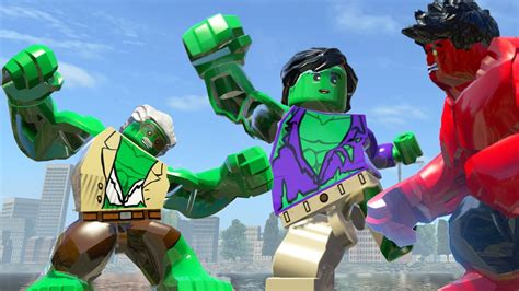 Hulk Transformation Vs Stan Lee Transformation Vs Red Hulk Lego