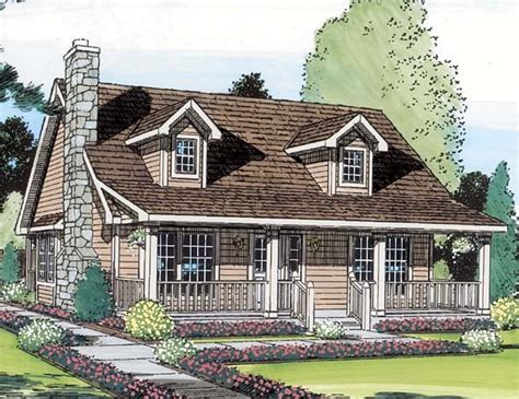Cape Cod Cottage Country Saltbox House Plan 34601