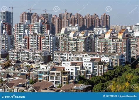 Skyline Of Regular Chinese City Residential District Stock Image