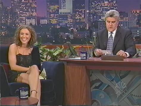 Alyssa Milano The Tonight Show With Jay Leno On Late Night