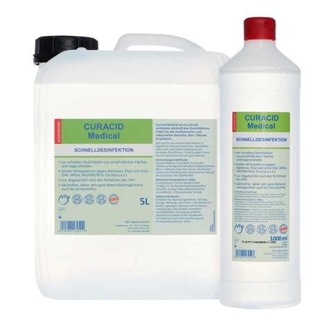 Curacid Medical 5 Liter Kanister Vaas Reinigungssysteme