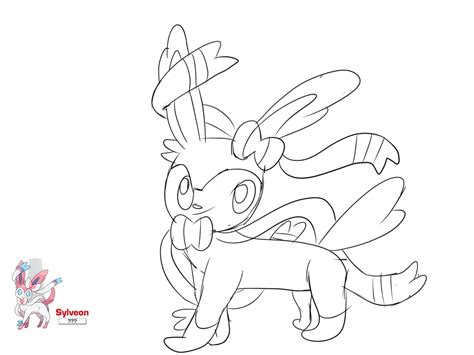 Pokemon Eevee Evolutions Coloring Pages Sylveon