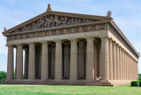 Parthenon Replica At Centennial Park Stock Photo Image Of Centennial
