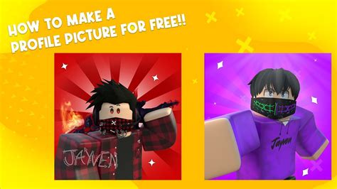 How To Make A Roblox Gfx Profile Picture For Free Youtube