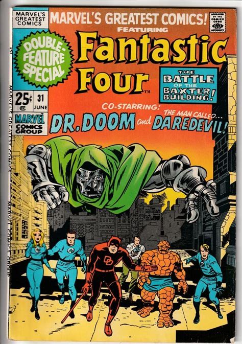 Marvels Greatest Comics 31 Featuring Fantastic Four Daredevil