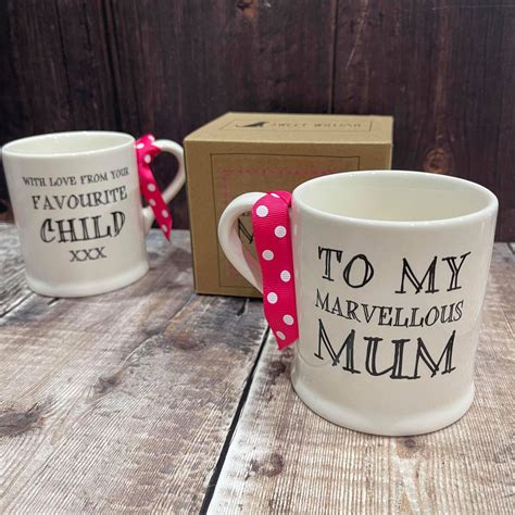 Marvellous Mum With Love From Your Favourite Child Mug Siop Wyn