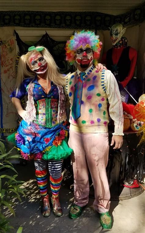 Diy Clown Costume Using Fabric Paint And Thrift Shop Clothes Glue