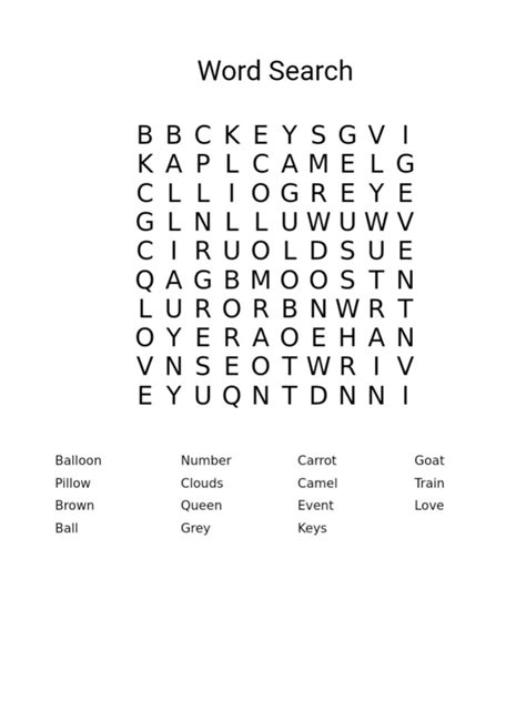 Childrens Word Search Etsy
