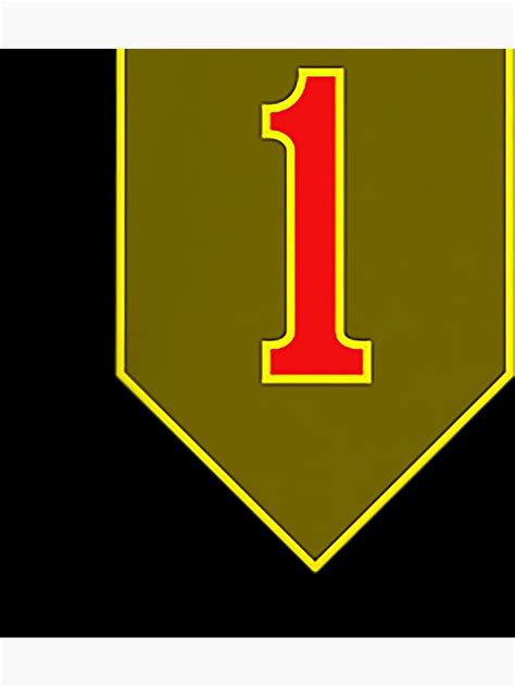 1st Infantry Division Army Military Veteran Patch Poster For Sale By