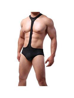 Buy Mismxc Men S Mankini Swimsuit Thong Borat Style V Sling Stretch Sexy Underwear Suspender