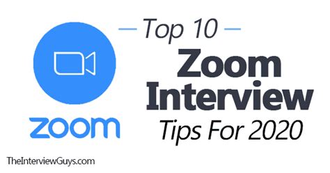 Top 10 Zoom Interview Tips For 2020