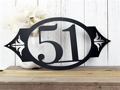 Outdoor House Number Metal Sign Address Sign Address Plaque House