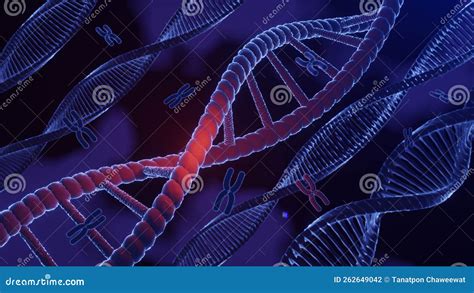 Struttura A Spirale Del Dna Filamento Complementare Di Dna Helix Di Sequenze Codice Genetico O