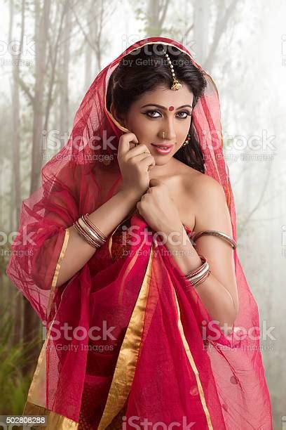 Beautiful Indian Girl In Traditional Indian Sari Stock Photo Download