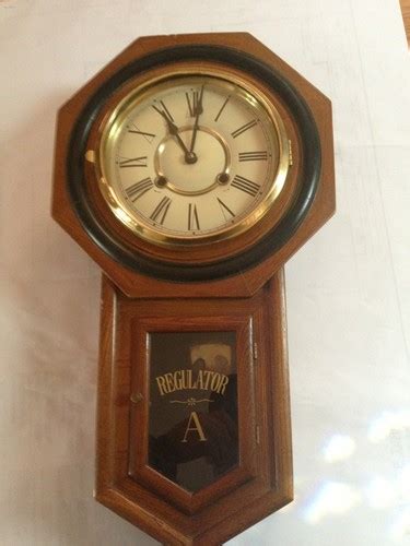 Antique Ansonia Regulator Long Drop Wall Clock A Antique Price Guide Details Page
