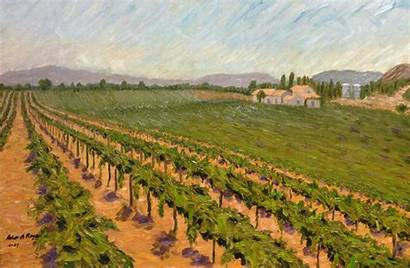 Paintings Painting Winery Crop Wine Reyes Paintingvalley