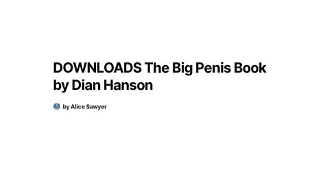 Downloads The Big Penis Book By Dian Hanson