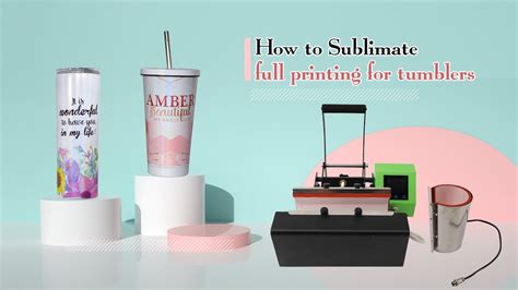 How To Sublimate A Tumbler Without Shrink Wrap But By Mug Press Youtube