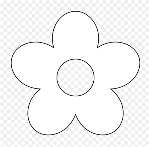 Flower Black And White Clip Art Simple Flower Clipart Stunning Free