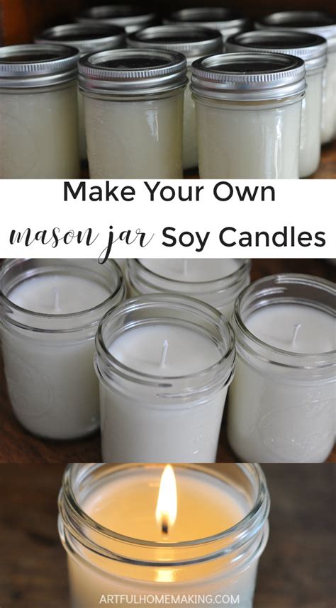 How To Make Homemade Soy Candles Candlemakingtips Homemade Soy