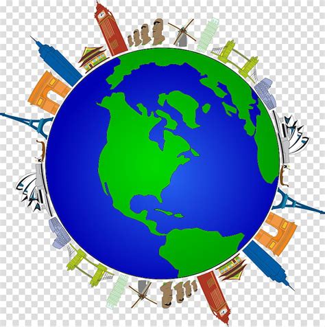 Earth Cartoon Drawing Geography Globe World Transparent Background