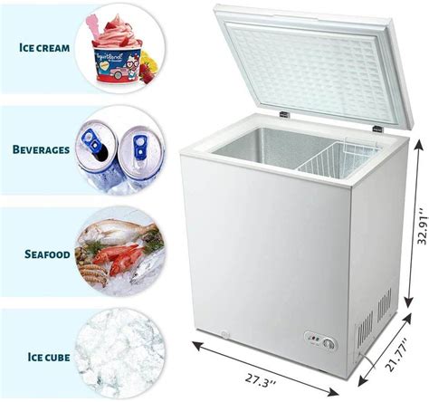 antarcticstar 5 cubic feet white chest freezer little freezer removab — r w flame