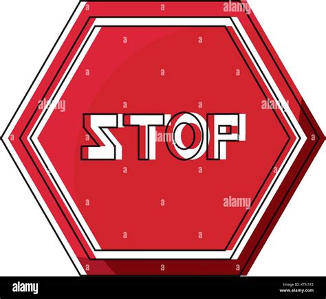 Stop Road Sign Icon Stock Vector Image And Art Alamy