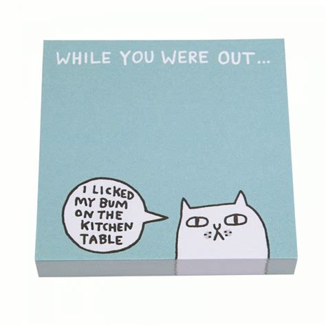 While You Were Out Sticky Notes Notes Stationery Funny Sticky