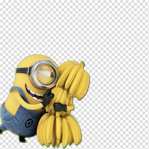 Minion Hugging Ripe Banana Transparent Background PNG Clipart HiClipart