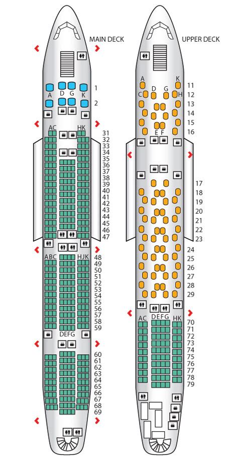 38 Seat Plan Qatar Airbus A380 800