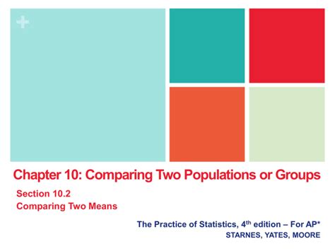 Comparing Two Means Sec 102