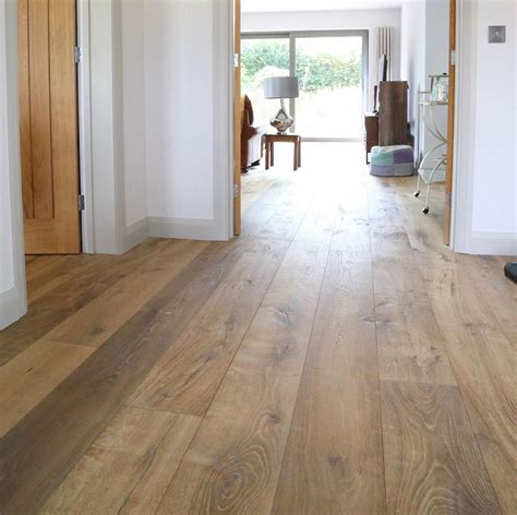 Weathered Oak Flooring Distressed Lightly Fumed Deeply Textured Wide Oak Floorboards Wood