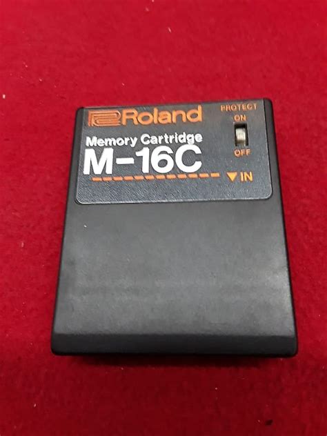 Roland Memory Cartridge M 16c 1990s Black Reverb